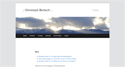 Desktop Screenshot of christophbertsch.com