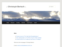 Tablet Screenshot of christophbertsch.com
